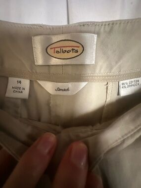Talbots Beige Stretch Chinos